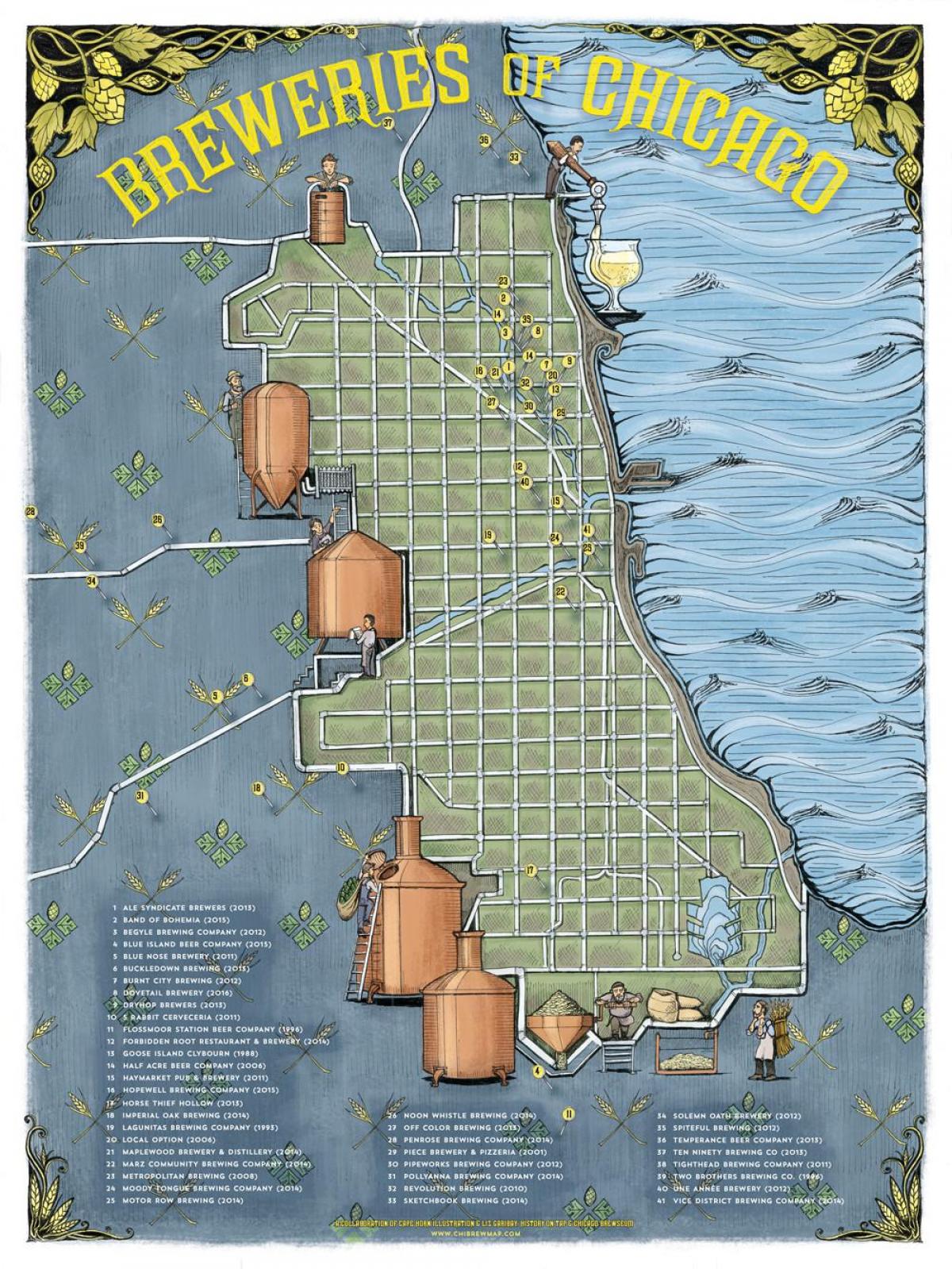 Chicago cervexa mapa