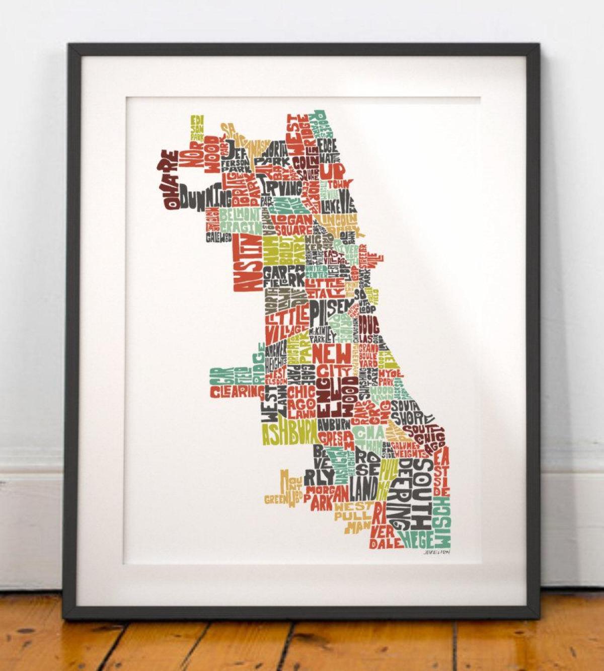 Chicago mapa arte