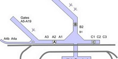 Mdw aeroporto mapa