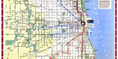 Mapa de Chicago límites da cidade