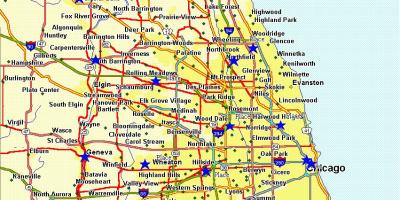 Mapa da cidade de Chicago