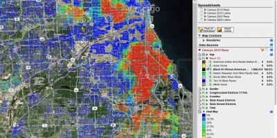 Chicago tiro hotspots mapa