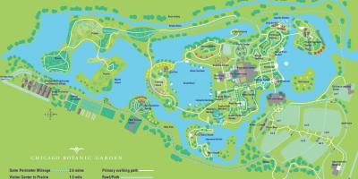 Chicago xardín botánico mapa