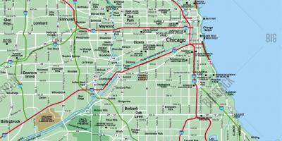 Mapa área de Chicago