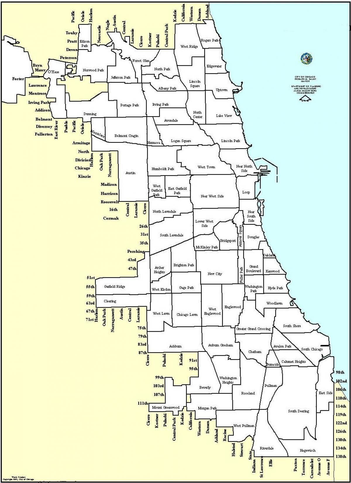 zoneamento mapa Chicago
