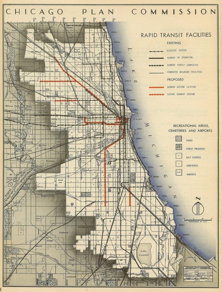 mapa de Chicago metro