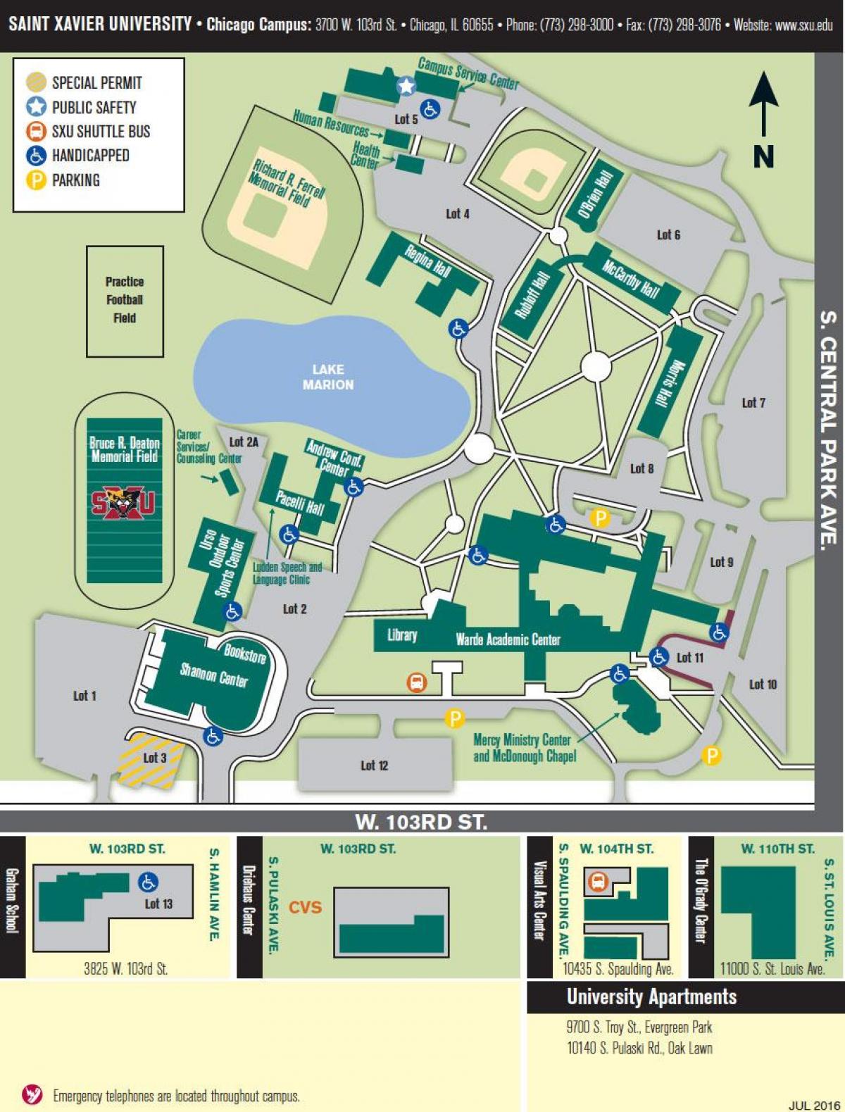 universidade de Chicago campus mapa