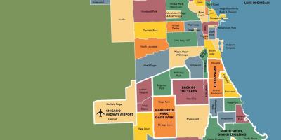 Mapa de barrios en Chicago