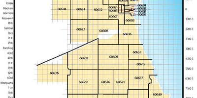 Mapa de Chicago zip codes