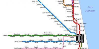 Mapa de metro Chicago