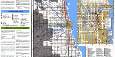 Rutas de autobuses Chicago mapa