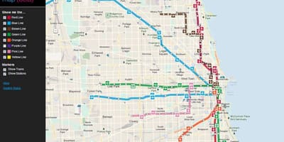 Chicago transporte público mapa