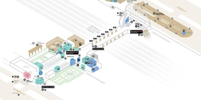 Mapa de unión estación de Chicago
