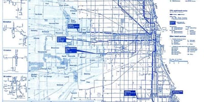 Cta ruta de autobús mapa